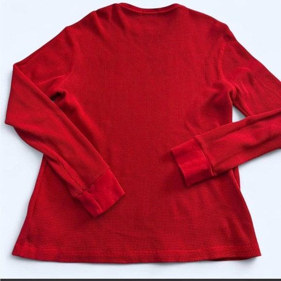 Ralph Lauren Men's Red Crewneck Thermal Shirt Athletic Hiking SZ XL - Picture 2 of 3